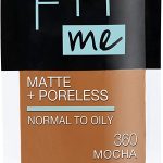 Maybelline New York Fit Me Matte + Poreless Liquid Foundation, Pouch Format, 105 Fair Ivory, 1.3 Ounce